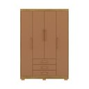 Ver imagem 1 de Guarda Roupa Espanha 4 Portas e 3 Gavetas Nature/camarim - Vila Rica Móveis