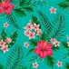 Papel de parede floral - Flores do hawaii 300 x 59cm - 1