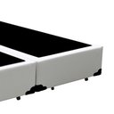 Ver imagem 2 de Base Box Blindado Casal Bipartido Extremo Reforçado HomeQueen Corino Branco 40x138x188