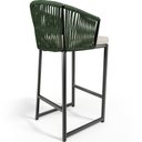 Ver mais imagens de Kit 04 Banqueta Para Área Gourmet Cozinha Varanda Corda Náutica Sunset D04 Verde - Lyam Decor