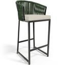 Ver imagem 2 de Kit 04 Banqueta Para Área Gourmet Cozinha Varanda Corda Náutica Sunset D04 Verde - Lyam Decor