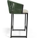 Ver imagem 7 de Kit 04 Banqueta Para Área Gourmet Cozinha Varanda Corda Náutica Sunset D04 Verde - Lyam Decor