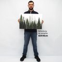 Ver imagem 2 de Quadro Decorativo Árvores em tela Canvas TACOLADO PAPEL DE PAREDE Moldura Flutuante 4,5cm Freijó 60 