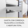 Cozinha Modulada 6 Peças 4 Portas 7 Gavetas Ripado Painel Ilha Marquesa 100 Mdf - 4