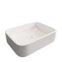 Ver imagem 3 de Cuba Pia de Apoio para Banheiro em Mármore Sintético Rubi Acabamento Brilhante 28x38 Cm