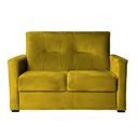 Ver imagem 1 de Sofá Pequeno 2 Lugares 1,35 Porta Controle no Braço Alice Amarelo
