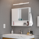 Ver imagem 3 de Armário de Banheiro com Espelho Espelheira 1 Porta e Nicho Luxo - Jm3 Móveis:branco
