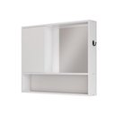 Ver imagem 4 de Armário de Banheiro com Espelho Espelheira 1 Porta e Nicho Luxo - Jm3 Móveis:branco
