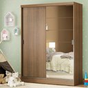 Ver imagem 1 de Guarda-roupa Infantil Madesa Nick 2 Portas de Correr com Espelho