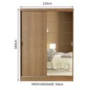 Ver imagem 3 de Guarda-roupa Infantil Madesa Nick 2 Portas de Correr com Espelho