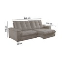 Ver imagem 6 de Sofá Dublin 02 Módulos de 120cm Br25cm Meu Sofá Online