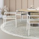 Ver imagem 4 de Poltrona Noah Fixa C/4 Pés 78 X 60,5 X 60,5 Cm Pés Brancos. Lautrec Off White Lautrec Off White
