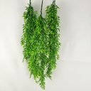 Ver imagem 2 de Pendente Folhas Verde 75x15x8cm Planta Artificial Kit 3pc