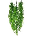 Ver imagem 1 de Pendente Folhas Verde 75x15x8cm Planta Artificial Kit 3pc