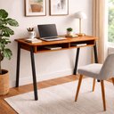 Ver imagem 2 de Mesa Escrivaninha com 2 Nichos Klm Store