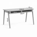 Ver imagem 3 de Mesa Escrivaninha com 2 Nichos Klm Store