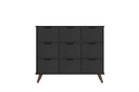 Ver imagem 4 de Nicho Organizador Retro Preto com 9 Gavetas Pretas 108 x 92,5cm - FdECOR