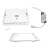 Kit 3 Painel Plafon LED Embutir Slim Quadrado 24W Branco Frio - 1