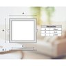 Kit 3 Painel Plafon LED Embutir Slim Quadrado 24W Branco Frio - 3