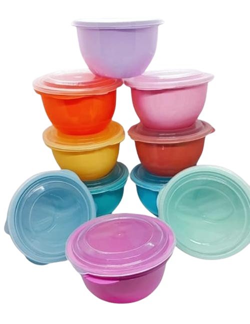 Kit 12 Pote Redondo Tampa Transparente 1l Mantimento Cozinha - 1