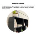 Ver mais imagens de Conjunto de 2 Estantes Book com Diversos Nichos Preto