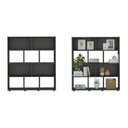Ver imagem 2 de Conjunto de 2 Estantes Book com Diversos Nichos Preto