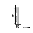 Ver imagem 2 de Rodape 7cm Liso Branco Poliestireno LEV71 - Santa Luzia