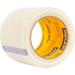 Tela Adesiva Trancada Fibra De Vidro 100mmx20m Para Drywall - 2