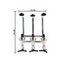 Porta Bebidas Dispenser Bar Butler Suporte de Parede Whisky Pinga Vodka Dosador para até 3 Garrafas - 2