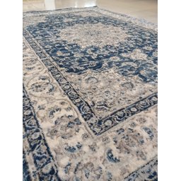 Tapete Sala Nain Blue 1,50x2,00M Industrializado Estilo Persa Azul - 3