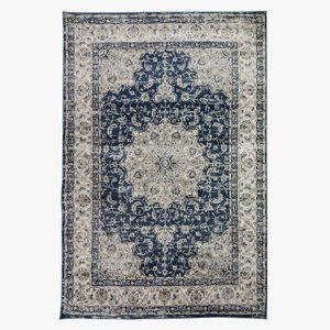 Tapete Sala Nain Blue 1,50x2,00M Industrializado Estilo Persa Azul