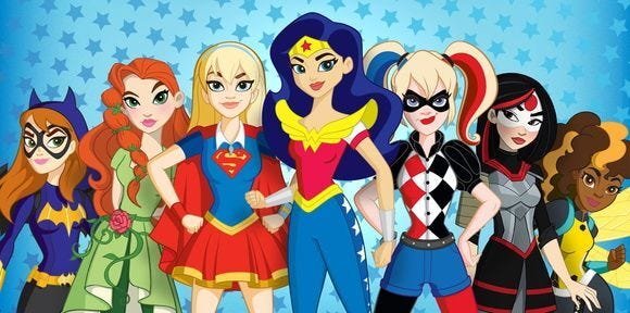 Painel Festa DC Super Hero Girls 150x100cm - 1