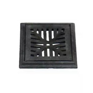 Grelha com Aro 20x20cm em Ferro Fundido - Fundição Nacional