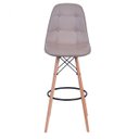 Ver imagem 2 de Banqueta Estofada Base Madeira OR Design