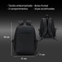 Ver imagem 3 de Mochila Isiway Notebook (preta) Espaçosa e Resistente Isibrás Isibras