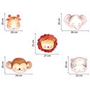 Ver imagem 3 de Kit 4 Faixas Decorativas Papel Parede e 5 Adesivos Infantil