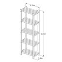 Ver imagem 2 de Estante Multiuso Madeira Maciça 5 Prateleiras Colors