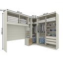 Ver imagem 3 de Guarda-roupa Casal Modulado Seletto 8 Portas 6 Gavetas com Espelho Me21 Areia/jequitibá - Henn