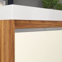 Ver imagem 6 de Gabinete de Banheiro 80cm com Cuba e Espelheira Bege/Amêndoa/Off White