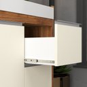 Ver imagem 4 de Gabinete de Banheiro 80cm com Cuba e Espelheira Bege/Amêndoa/Off White
