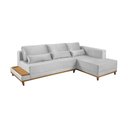 Ver imagem 2 de Sofá de Canto 4 Lugares com Chaise M-174 2,56m Molas Bonnel Almofadas Soltas Linho Estofados Martins