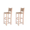 Ver imagem 1 de Kit 2 Banquetas com Assento e Encosto de Palha