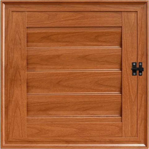 Porta Alumínio Revestimento Madeiro Abrigo Alçapão 60x60 - Linha 25