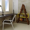 Ver imagem 1 de Estante Escada Madeira Maciça Decor