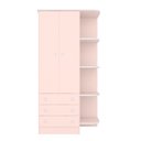 Ver imagem 3 de Kit Quarto de Bebê Doce Sonho com Berço para Mosquiteiro Guarda Roupa 2 Portas e Colchão 130x60 Move