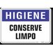 PLACA HIGIENE CONSERVE LIMPO - 1
