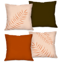 Ver imagem 1 de Kit com 4 Capas para Almofadas Decorativas Tons Terrosos