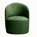 Ver imagem 2 de Poltrona Concha Stela Decoração Moderna Sala, Recepção, Escritório - Veludo Verde