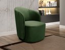 Ver imagem 3 de Poltrona Concha Stela Decoração Moderna Sala, Recepção, Escritório - Veludo Verde