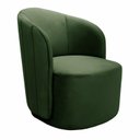 Ver imagem 1 de Poltrona Concha Stela Decoração Moderna Sala, Recepção, Escritório - Veludo Verde